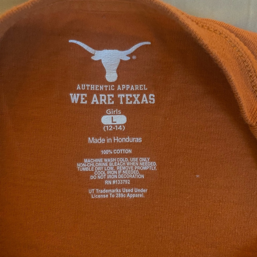 Girls Texas Longhorns Shirt